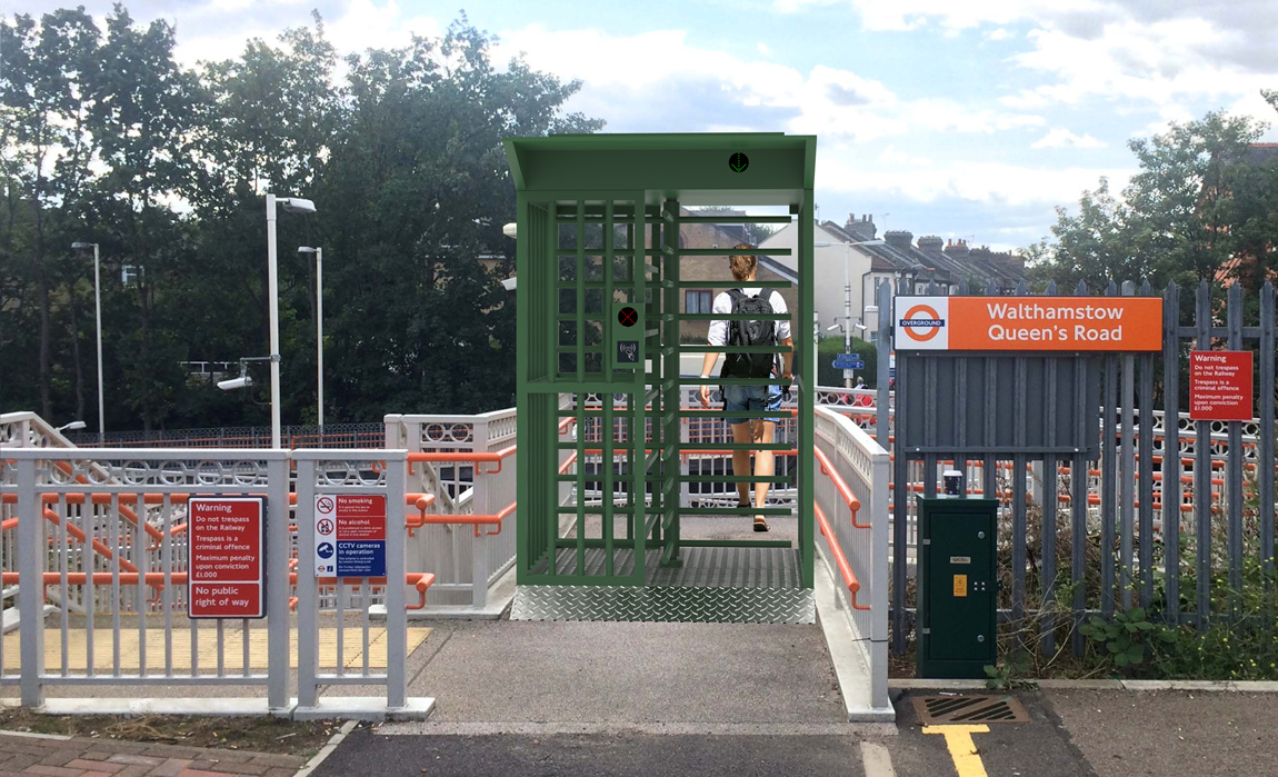 stainless steel turnstile