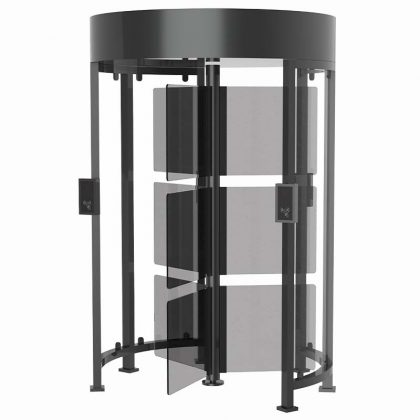 full height glass turnstiles