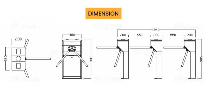 Best Tripod Turnstile Gates | Tripod Security Gates | Tripod Turnstiles