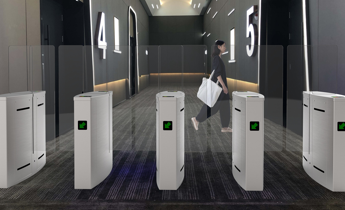 optical barrier turnstiles